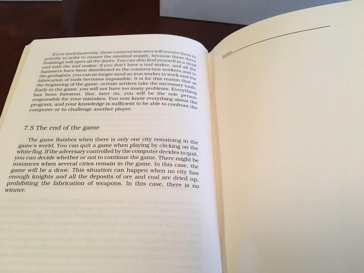 The Settlers Instruction Booklet Last Page